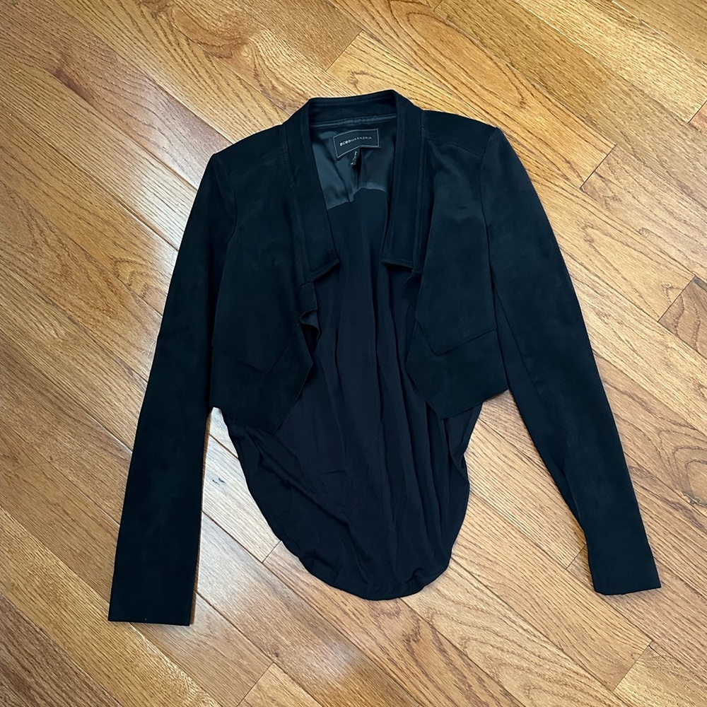 BCBG Woman’s Black Suede Jacket